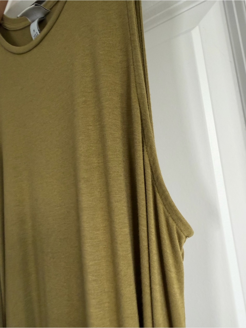 A New Day Sleeveless Olive Green Tie-Waist Maxi Dress Size Medium - Picture 6 of 11